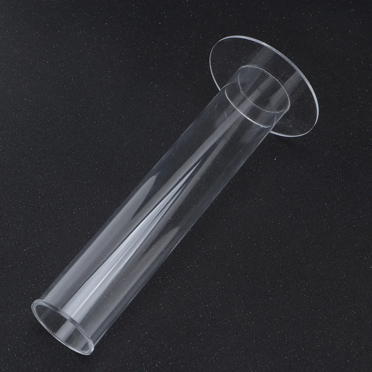 

Cylinder Shape Vertical Hair Ties Holder Jewelry Bracelet Display Stand Organizer for Bathroom Bedroom Counter Decor Transparent