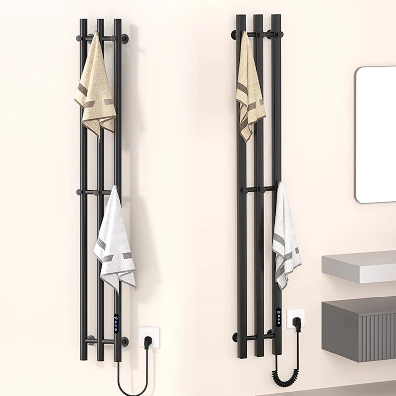 OXG تسخين كهربائي منشفة رف ترموستات الحمام منشفة دفئا مخفي/متعرض تركيب مجفف منشفة من الفولاذ المقاوم للصدأ #4