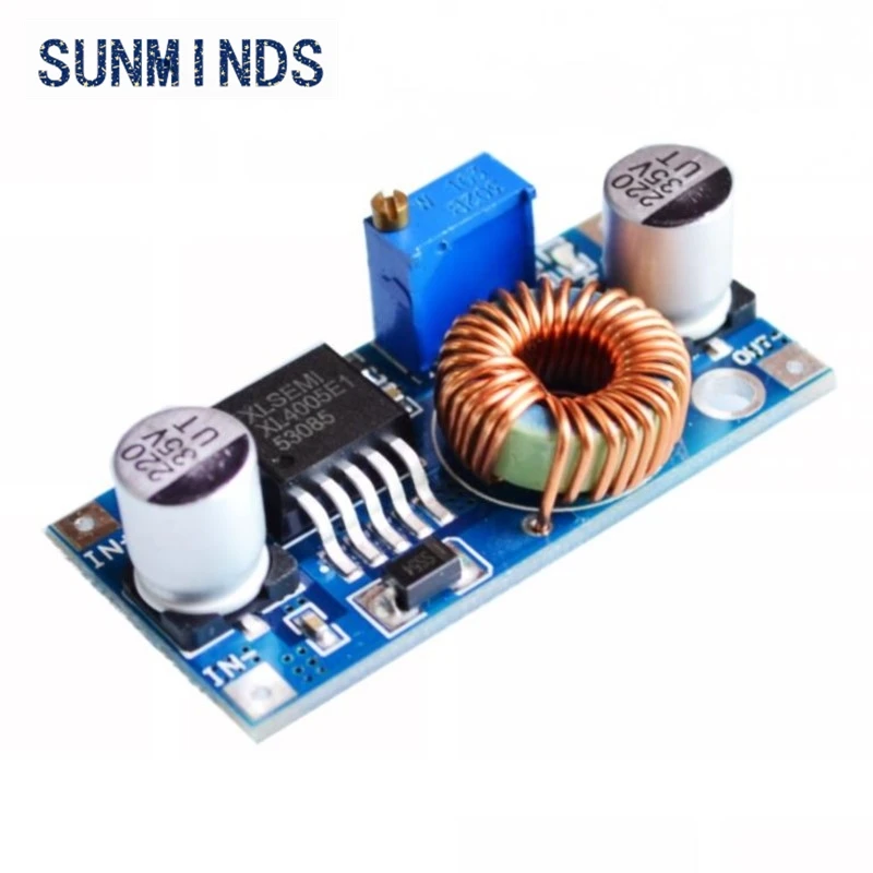 XL4005 DSN5000 Beyond LM2596 DC-DC регулируемый понижающий модуль питания, 5А, высокий ток, высокая мощность