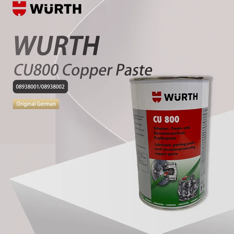 

Original Wurth CU800 Copper Paste 100g 1kg Copper 800 Lubricant Spark Plug Lubricant