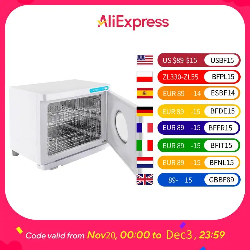 

Hot Towel Warmer, Professional 23L Large Capacity Hot Towel Cabinet with See-Through Window (White)