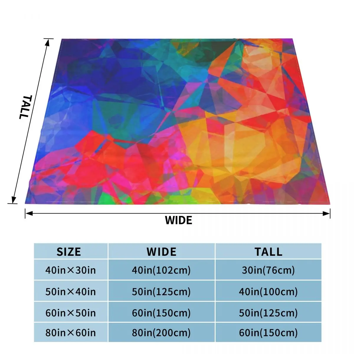 Vibrant Abstract Color Burst Throw Blanket Giant Sofa Blanket Sofa Throw Blanket Hairy Blankets Decorative Bed Blankets