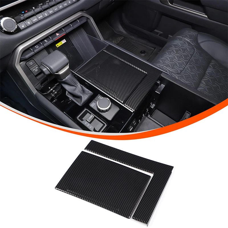 

For Toyota Tundra 2022-2023 ABS Matte black Car Central Control Teacup Seat Panel Decorative Sticker Car Interior Accessories