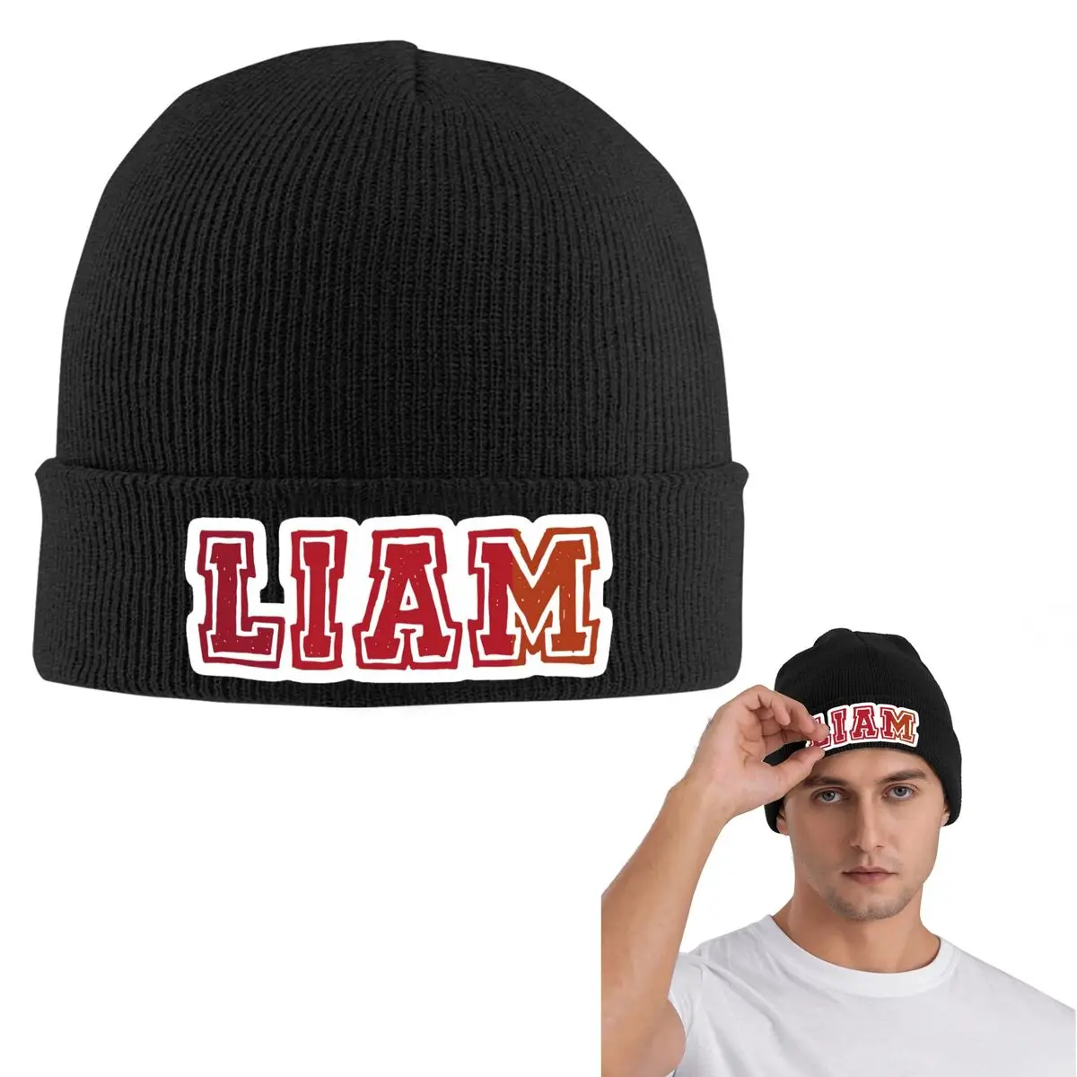 Liam Payne Warm Knitted Cap Fashion Bonnet Hat Autumn Winter Outdoor Beanies Hats for Unisex Adult