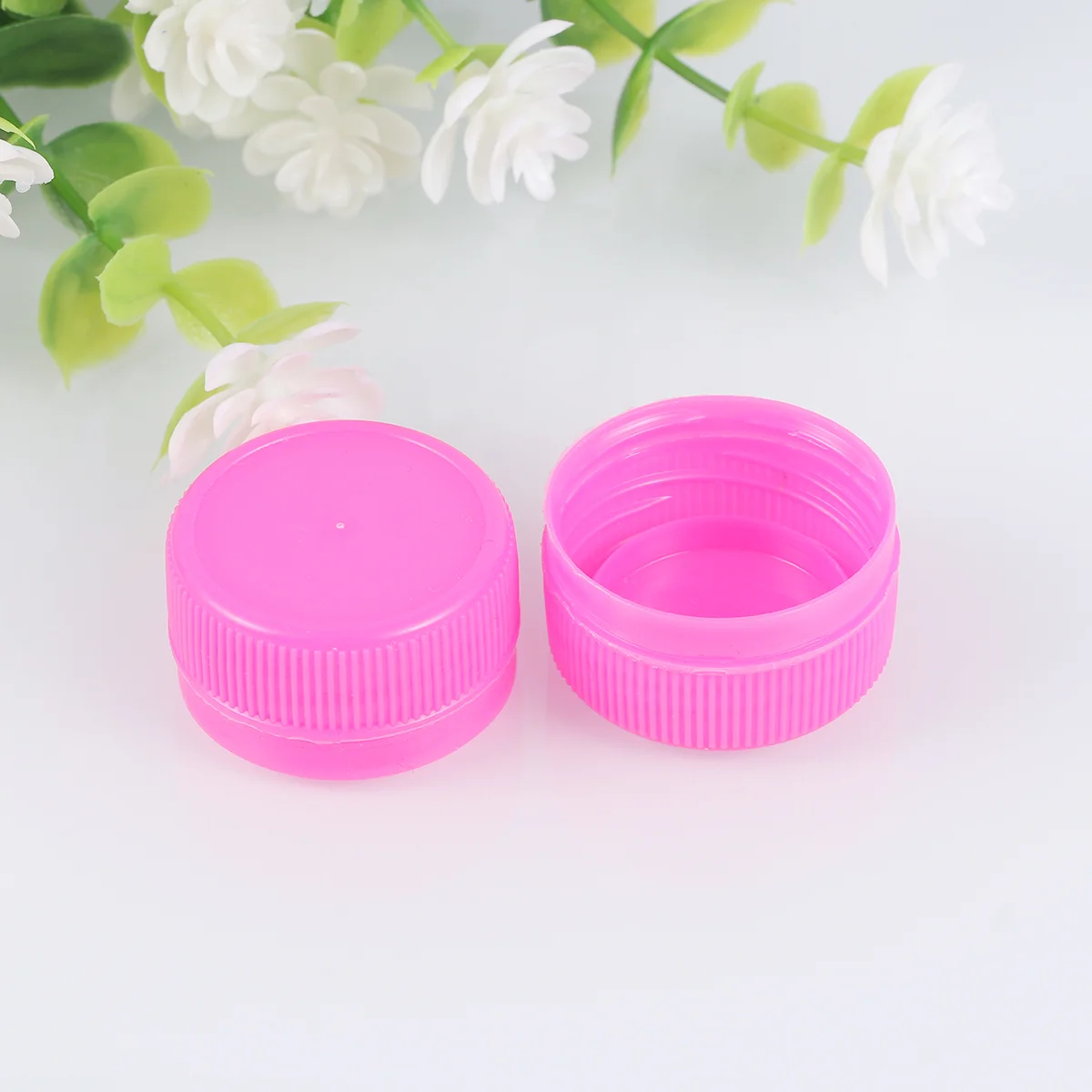 100 Pcs Pink Bottle Caps Juice DIY Cover Recycle Beverages Drinks Child Kid Wooden Toddler