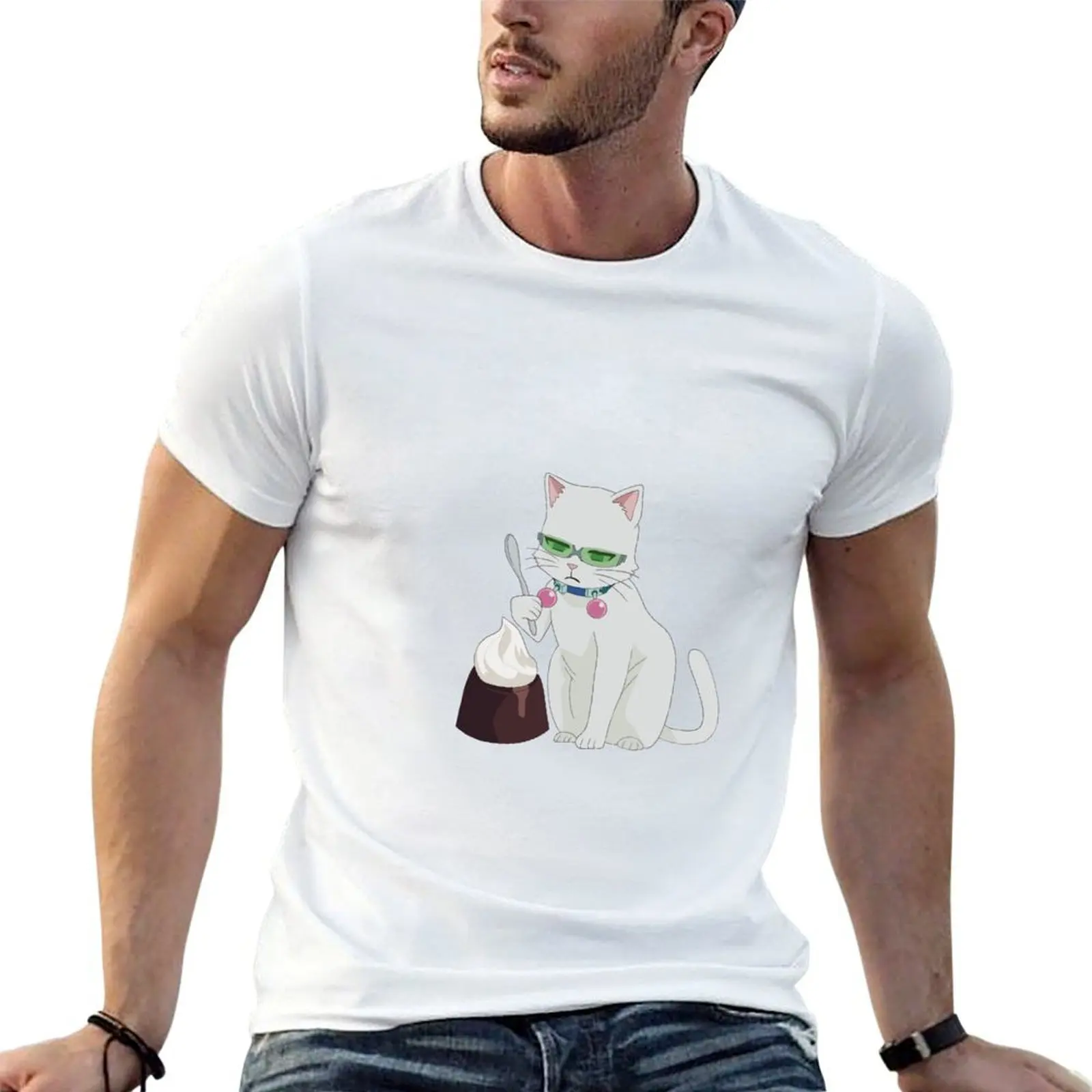 cat saiki feat coffee jelly T-Shirt man tshirt funny t shirts man essential t shirt T-shirt
