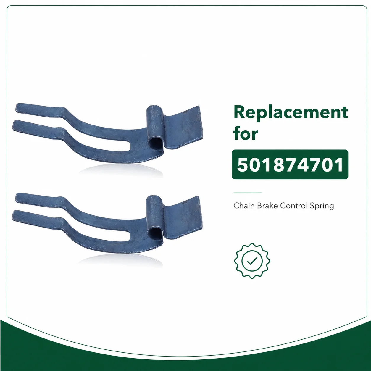2Pcs Chain Brake Control Spring For Husqvarna 154 238 242 246 254 257 268 262 272 281 XP 288 Replaces 501874701 Chainsaw Parts