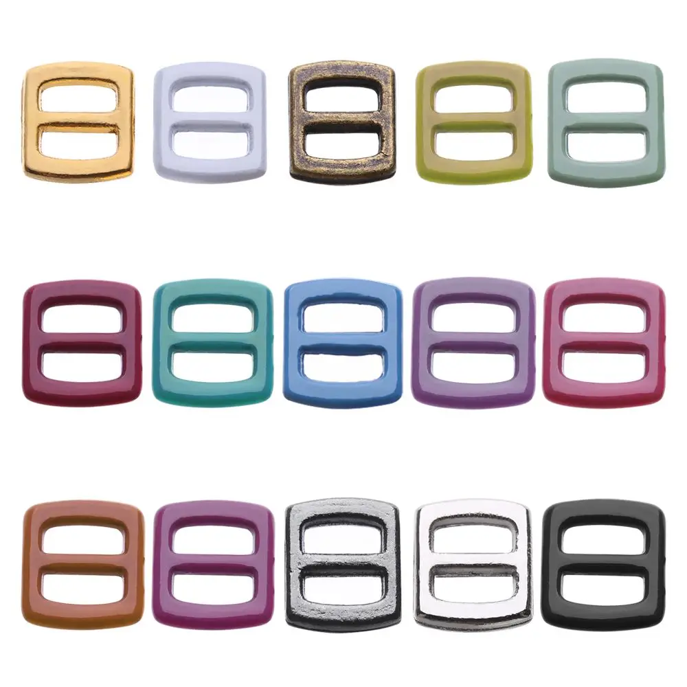 

10pcs High quality 15 colors Tri-glide Buckle Diy Dolls Buckles Bags Accessories Belt Buttons