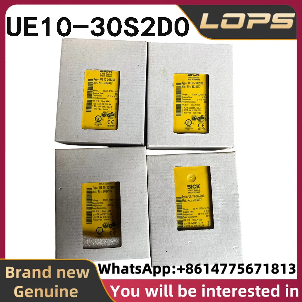 UE10-30S2D0 Brand new original SICK Safety relay order number 6024918, in stock UE10-30S, welcome to consult
