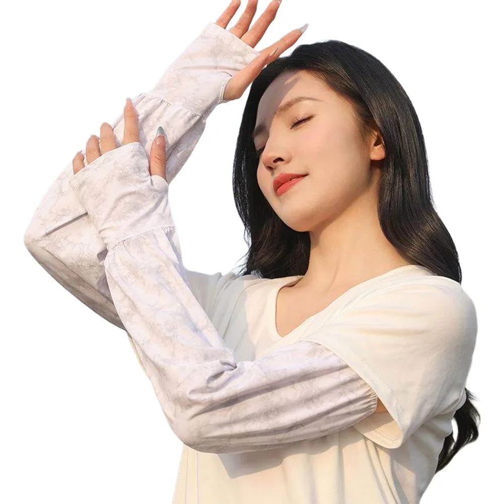 

Fashion UV Solar Ice Anti-sunburn Sleeve Long Loose Driving Sleeve Sun Protection Cycling Sleeves