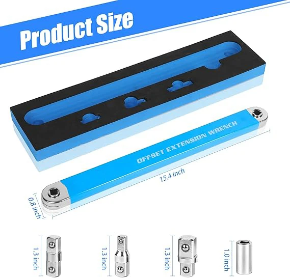 Universal Chrome Steel Socket Adapters Ratchet Beam Torque Wrench Set Customizable OEM Hand Tools Industrial Use Tight Spaces