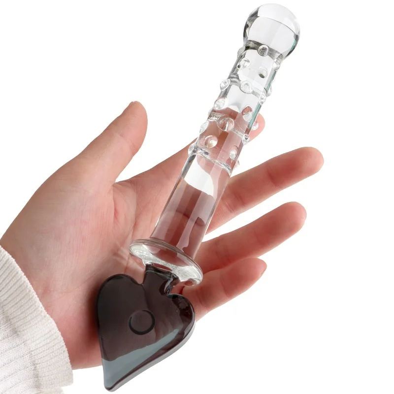 New Masturbatory Anal Plug and dildo for women, With Glass beads, 18+ Adult Sex Toy, for G-spot/clitoris Stimulation and Orgasm