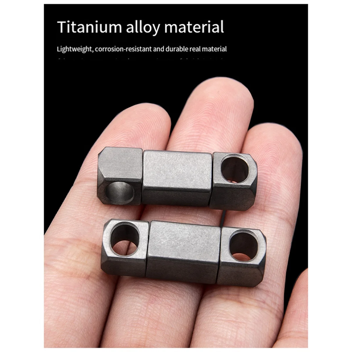 ABQR Portachiavi in lega di titanio Accessori per portachiavi rotanti universali Portachiavi per auto Fibbia girevole a 360 gradi