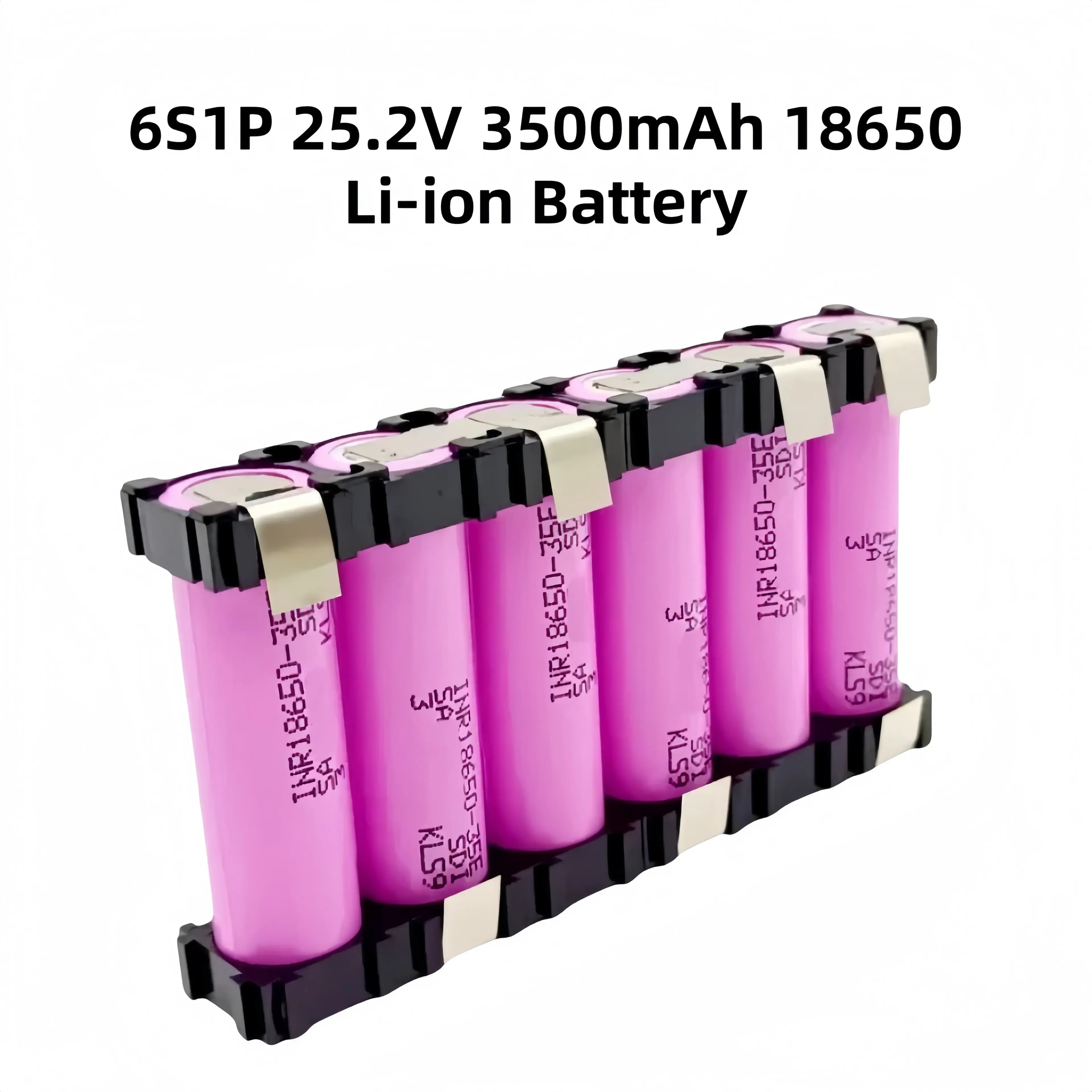 18650-35E lithium battery pack customized 7.4V~25.2V 3500mAh/7000mAh battery welding 2S1P-6S1P battery pack