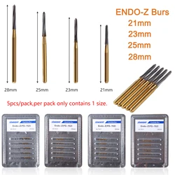 Dental Lab Surgical Endo Endo-Z Carbide Tungsten Steel Trim Finishing Drill FG 1.6m Bur 21/23/25/28mm Fit High Turbine Handpiece