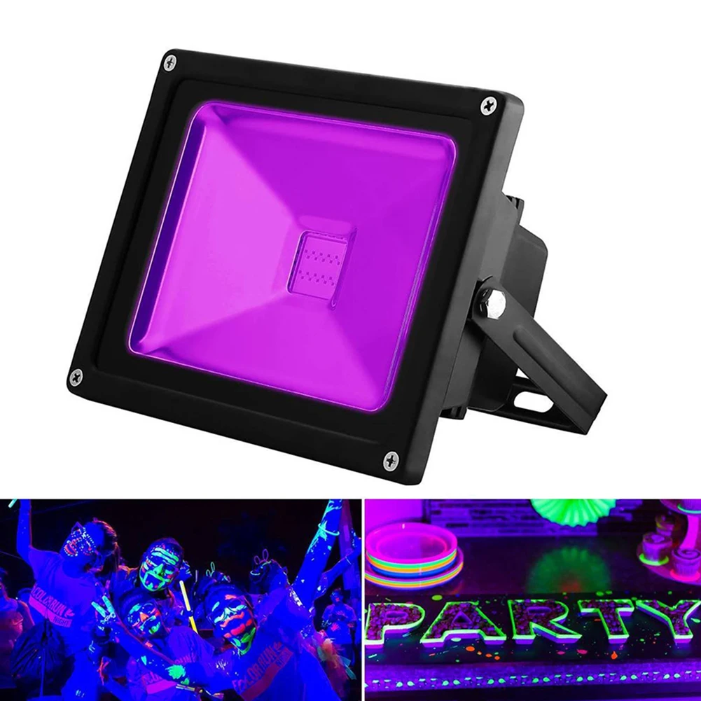 

UV LED Floodlight 10W 20W High Power Ultra Violet Detection Flood Light IP66 UV Black Light Party Neon Lighting Stage Light