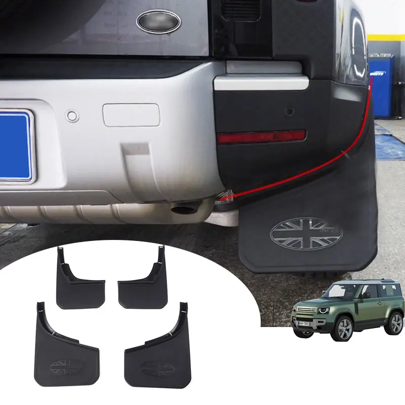 

Новый широкий брызговик для Land Rover Defender 2021 2022 2023 Defender, 4 шт., брызговики, брызговик