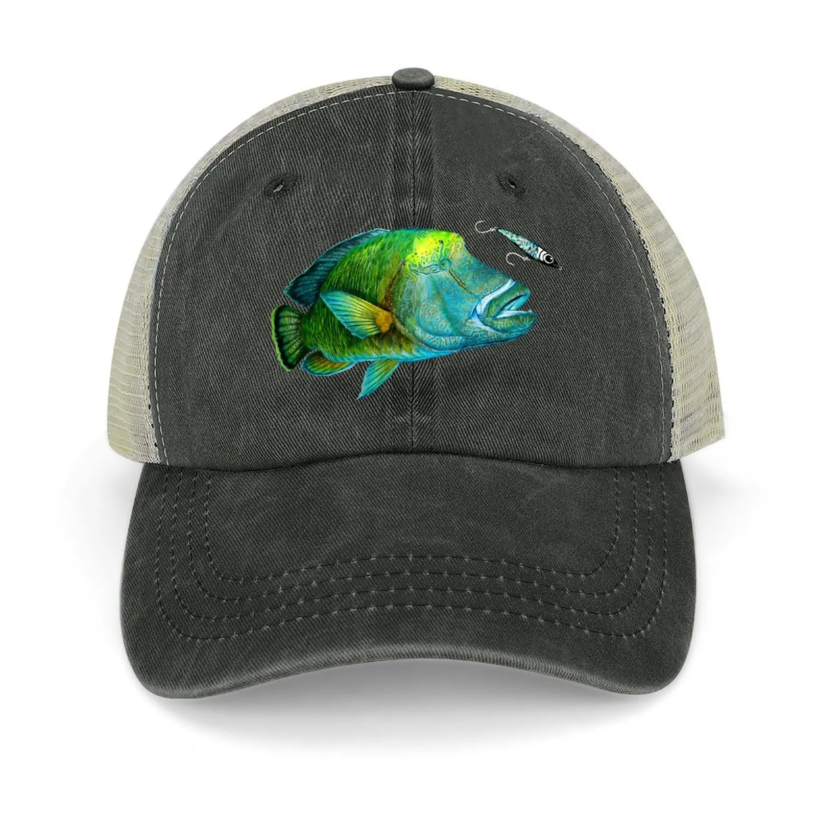 

Napoleon wrasse and stickbait Baseball Cap Christmas Hat Anime Golf Hat Man Hats For Men Women's