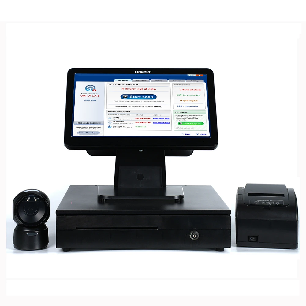 

ATV&UTVEuropean Market Epos Double Screen Pos Touch Screen Terminal Cash Register Pos Complete Pos System for Retail