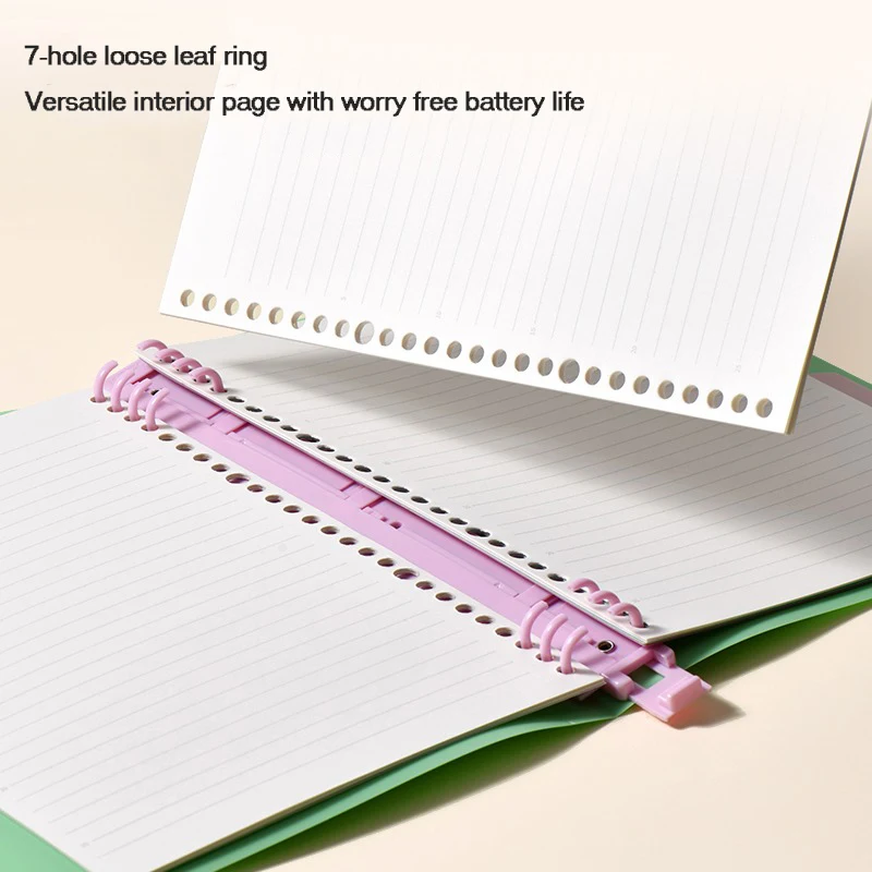 KACO B5 Loose Leaf Notebook Stationery Supplies SMILEYWORLD 40 Page 26 Hole Replaceable Core Student Schedule Planner Notebook