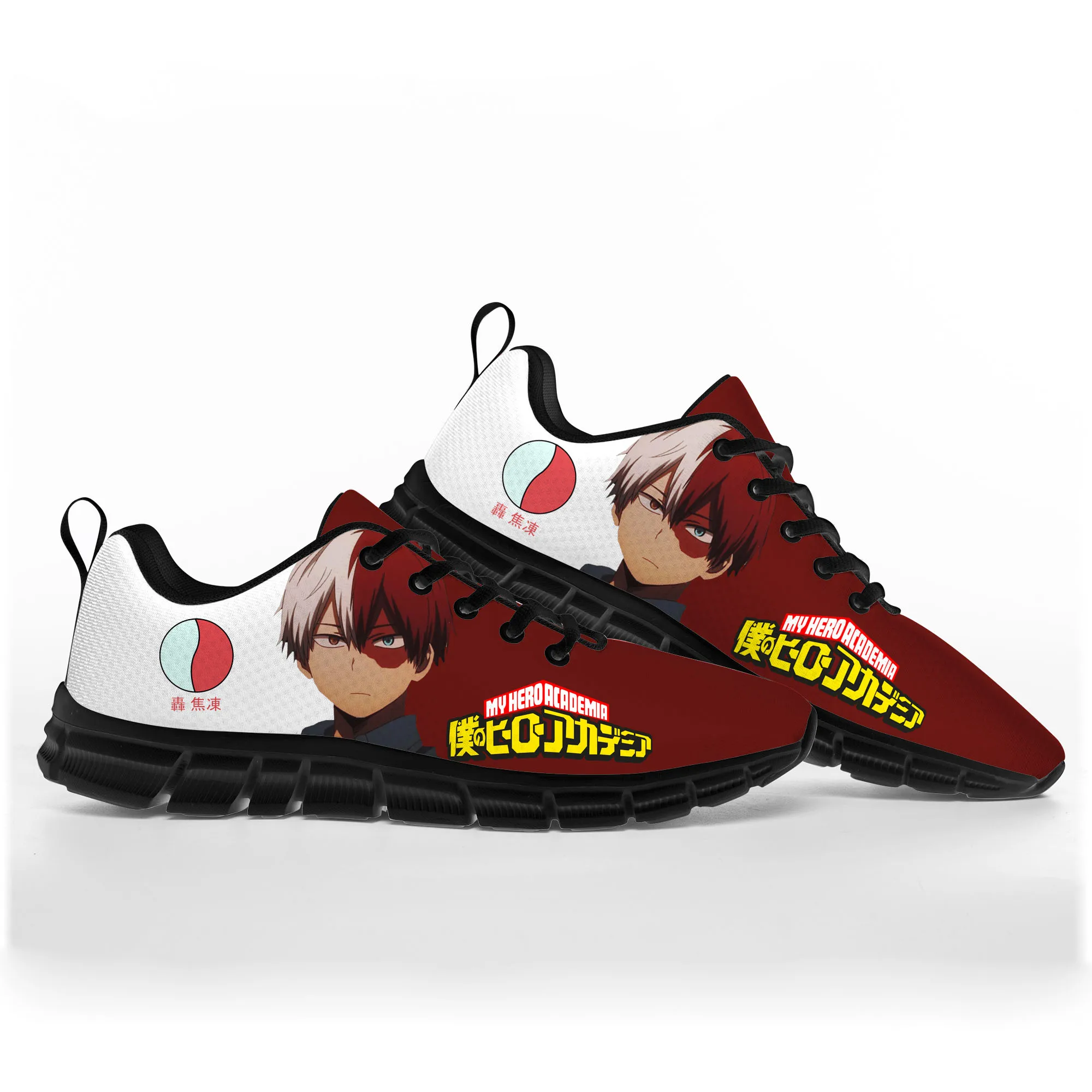 Shoto Todoroki-Zapatos Deportivos My Hero Academia para hombre, mujer, adolescente, niños, zapatillas casuales personalizadas, zapatos de pareja de alta calidad