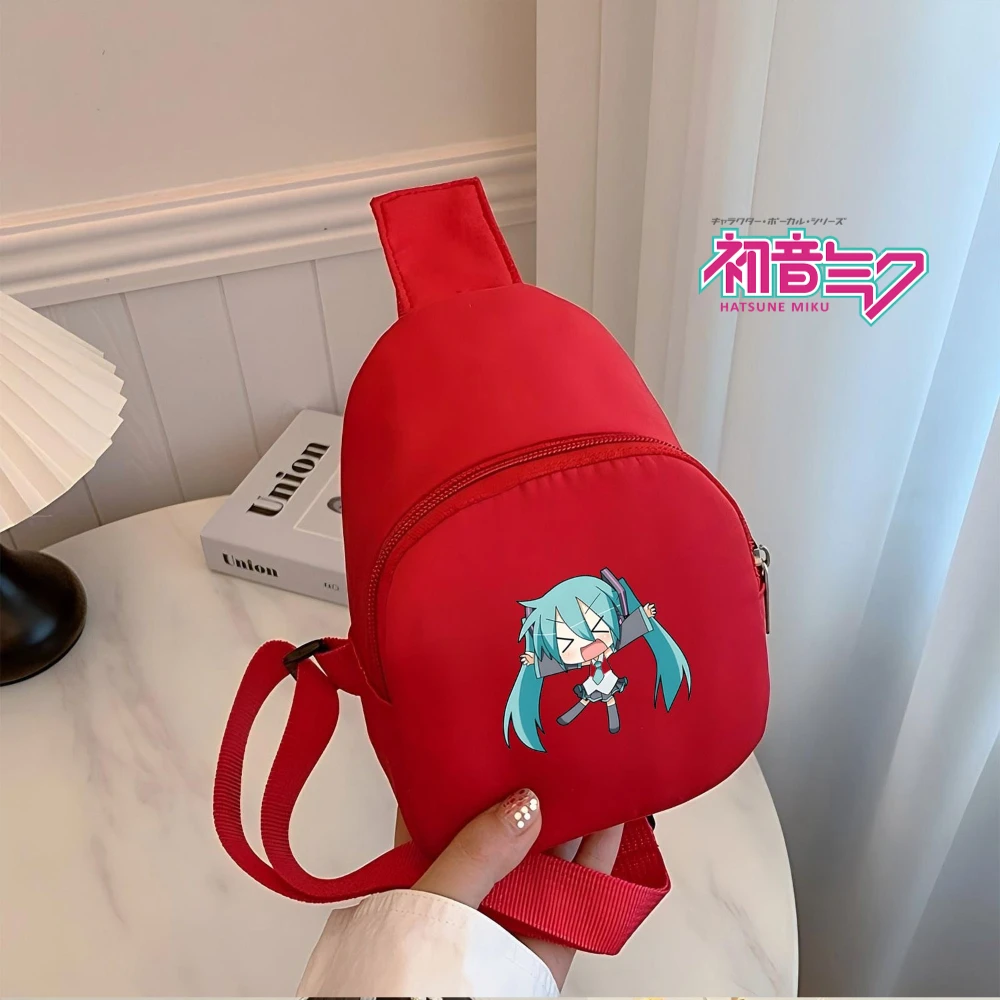 Artículo Imprescindible de Anime: Riñonera de Nailon con Diseño Chibi de Hatsune Miku para Conveniones, Viajes y Reuniones de Fans