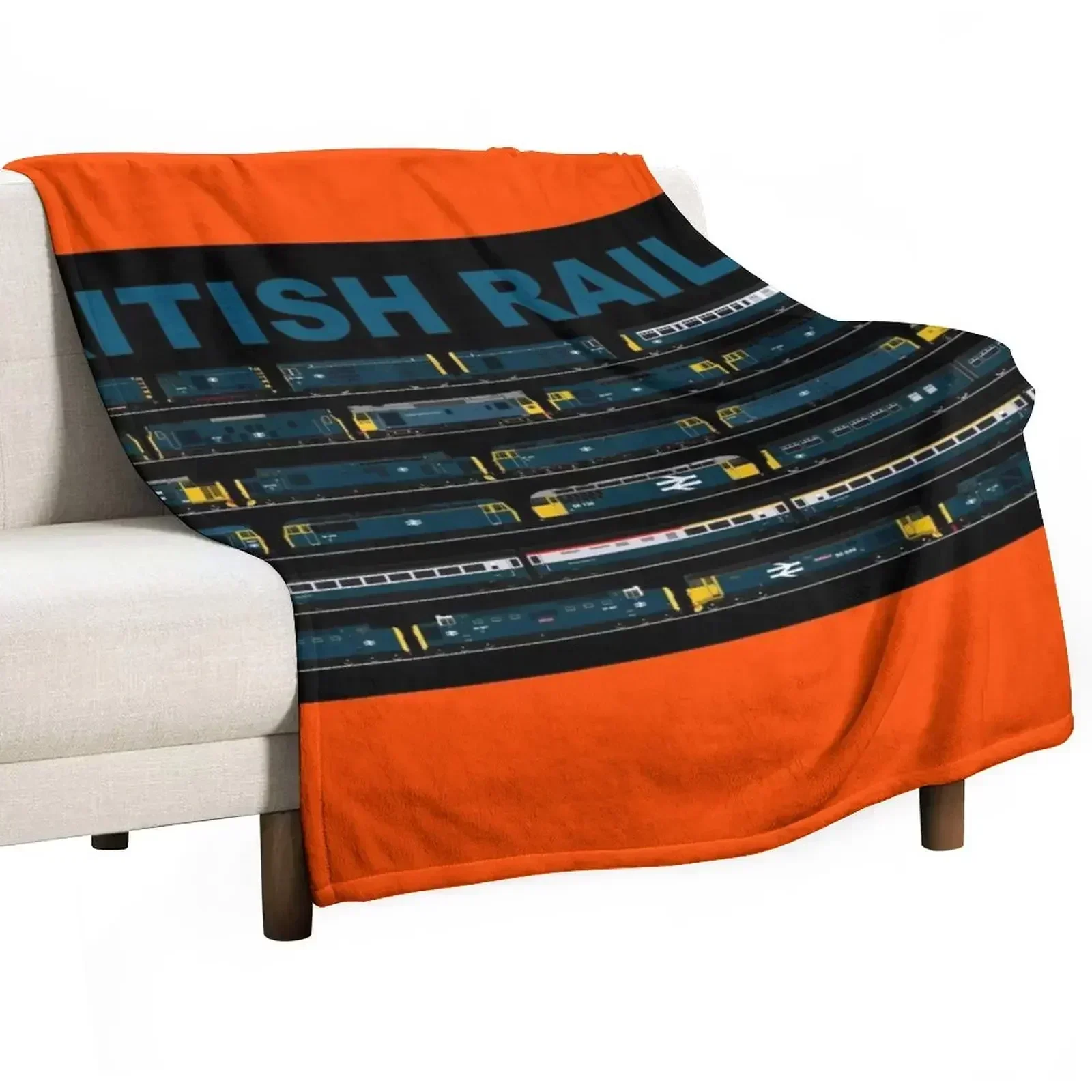 BRITISH RAIL TRAINS Throw Blanket cosplay anime Decorative Sofas Beach Blankets For Baby Soft Beds Sofas Blankets