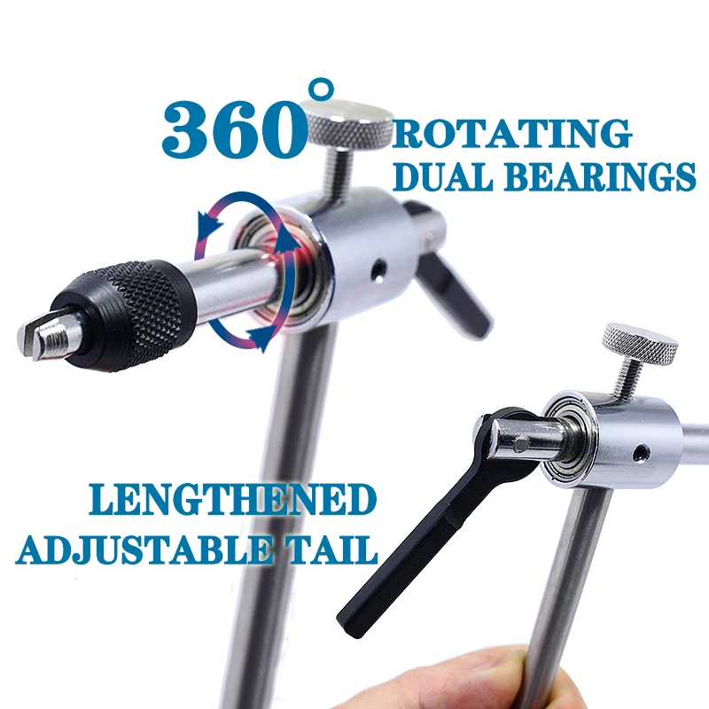 Torno rotatorio Royal Sissi 360° para atar moscas de acero endurecido - imagen 3