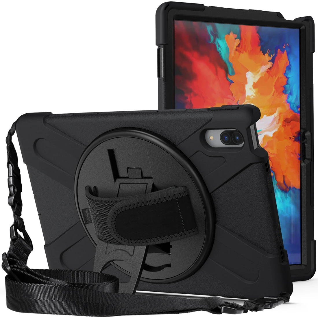 

Hand/Shoulder Strap 360 Rotatable Kickstand Rugged Protective ShockProof Case For Lenovo Tab P11 Pro 11.5" TB-J706F TB-J716F