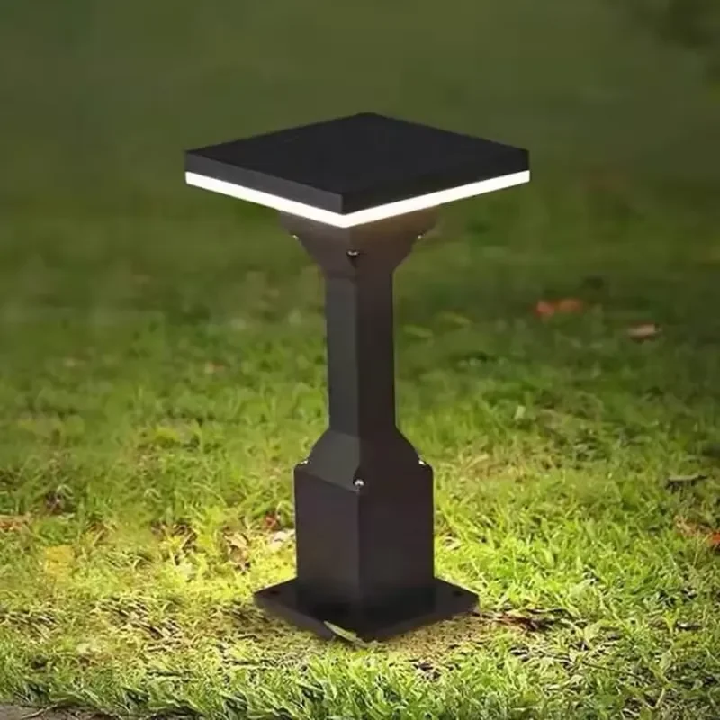 Manufacturer Wholesale Outdoor Legal Post Lights with Post Caps on Both Sides Modern Driveway Garden Light Emitting Diode