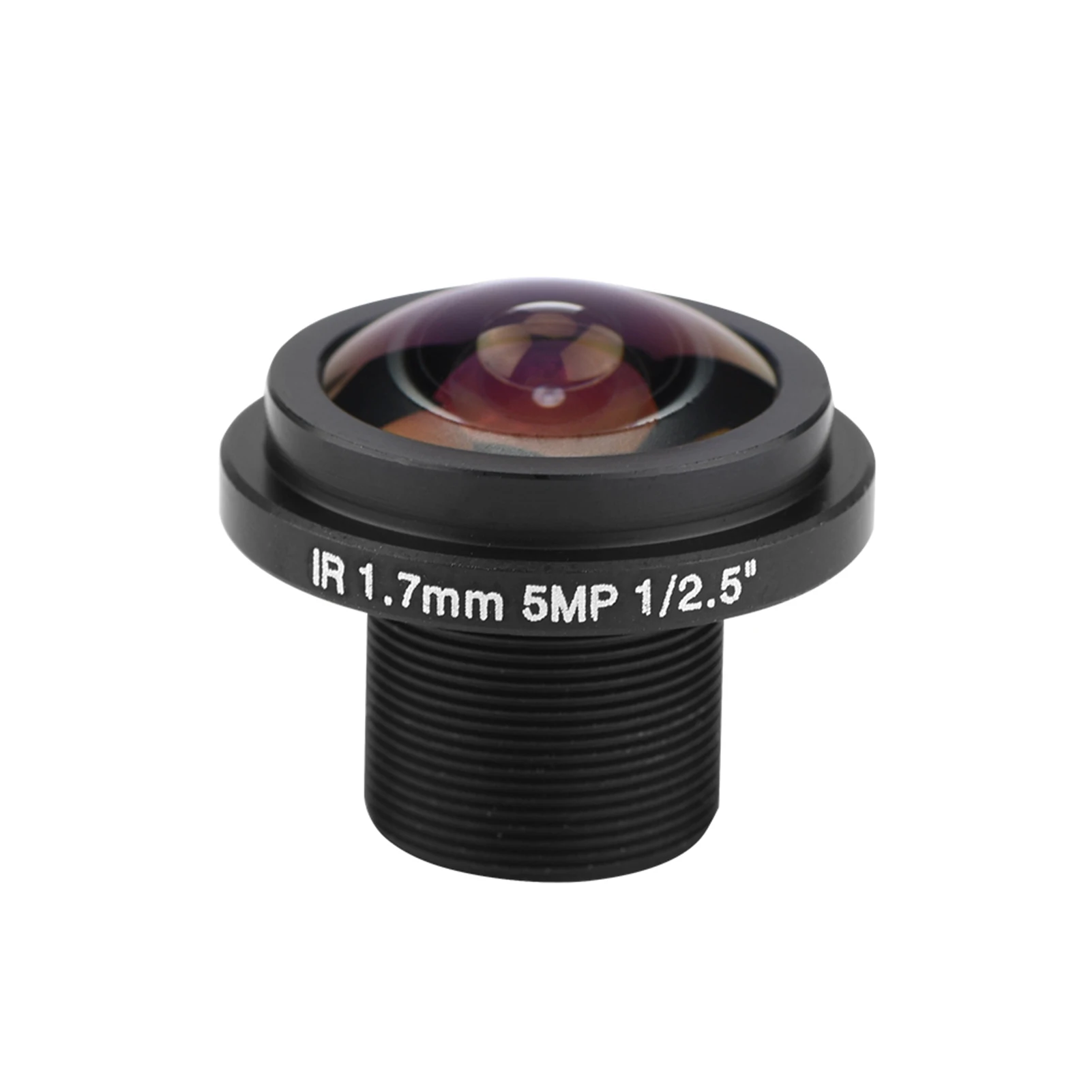 5MP HD Fisheye Security Camera Lens 1.7mm 185 Degree Wide Angle Low Distortion for CCTV Surveillance System Business Monitoring