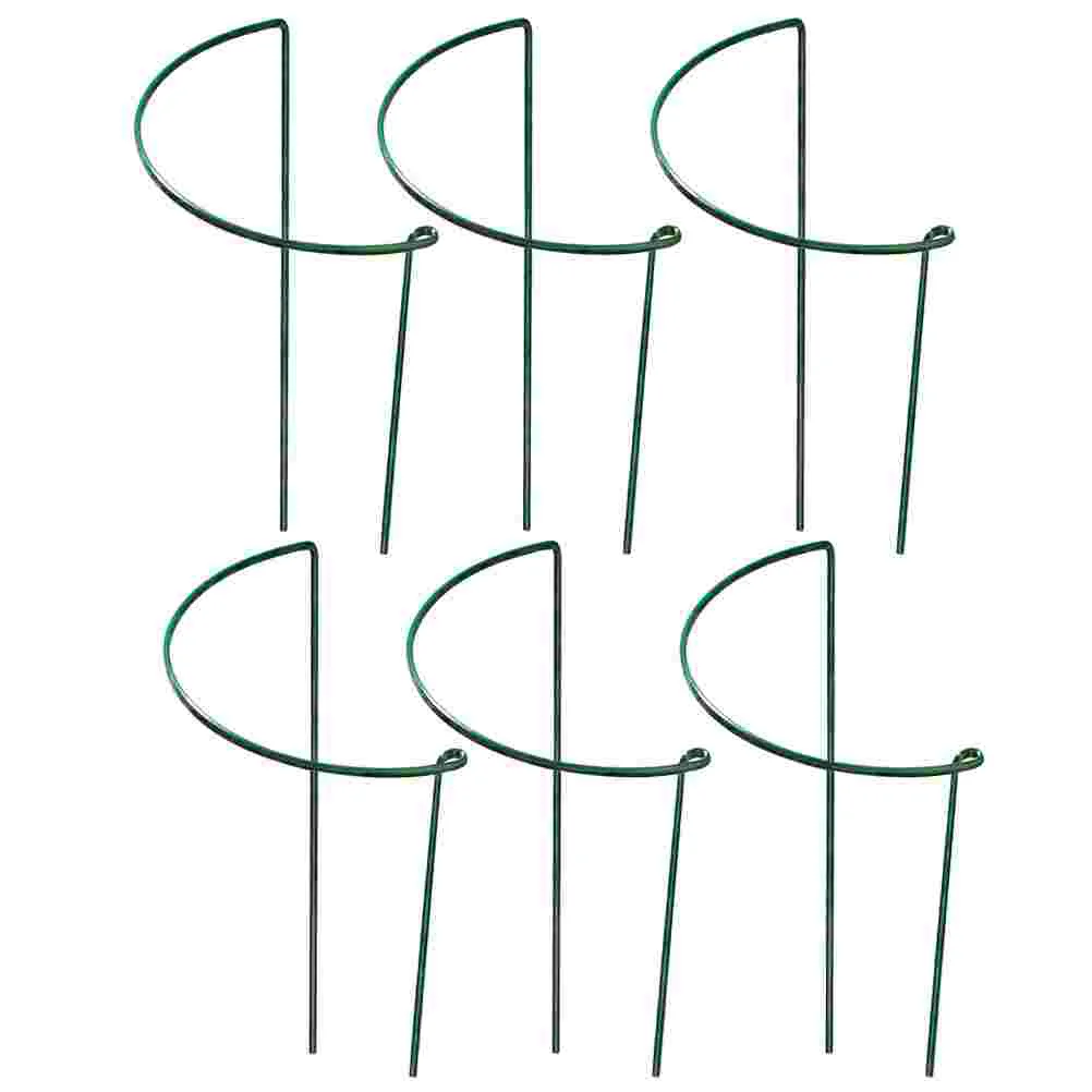 

6 Pcs Plant Support Stake Vine Trellis Potted Climbing Frame U-shaped Indoor Peony