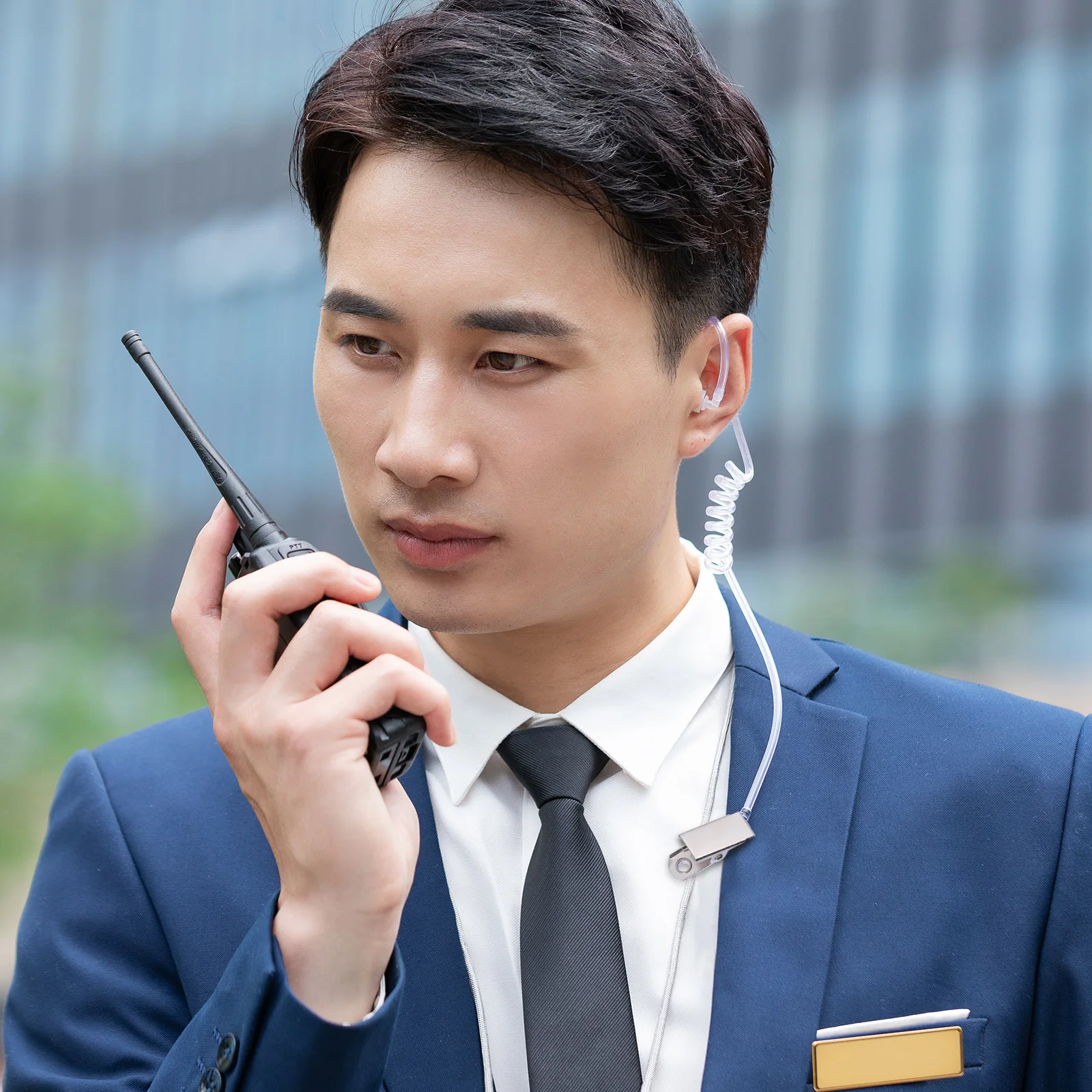 

2Pcs Durable Acoustic Hose Earpiece for Walkie Two Professional Design Long Lasting Use in Noisy Environments