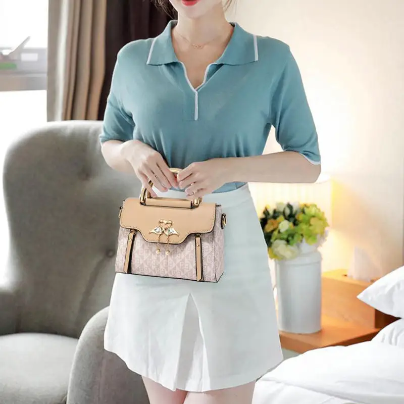 

New Square Crossbody PU Material Bags For Women Fashion Handbags And Purses Ladies Small Shoulder Top Handle Bag
