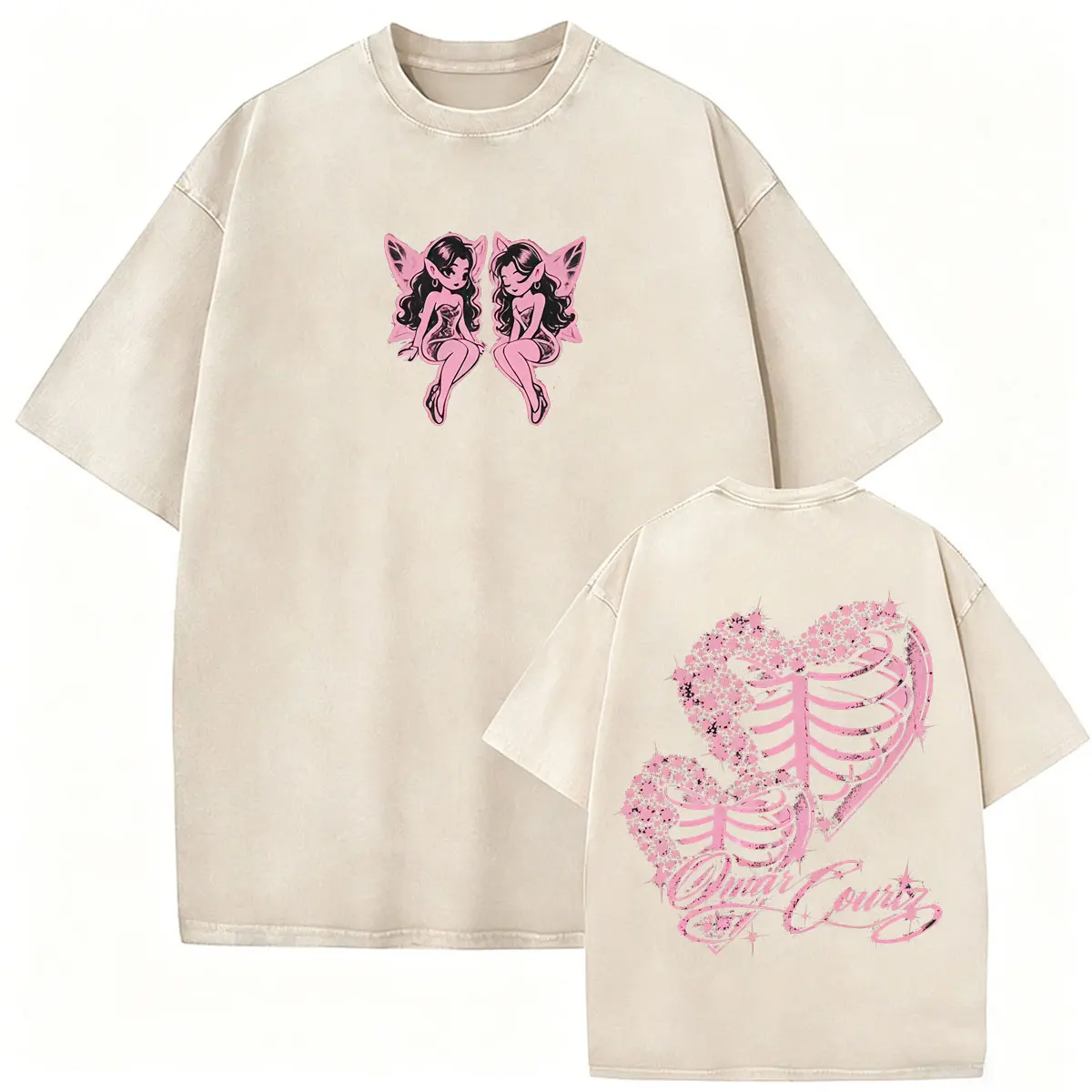Vintage Washed Omar Courtz Por Si Manana No Estoy Tour T-Shirts Herren Damen Mode Ästhetisches T-Shirt Streetwear Oversized T-Shirt – Detail 13