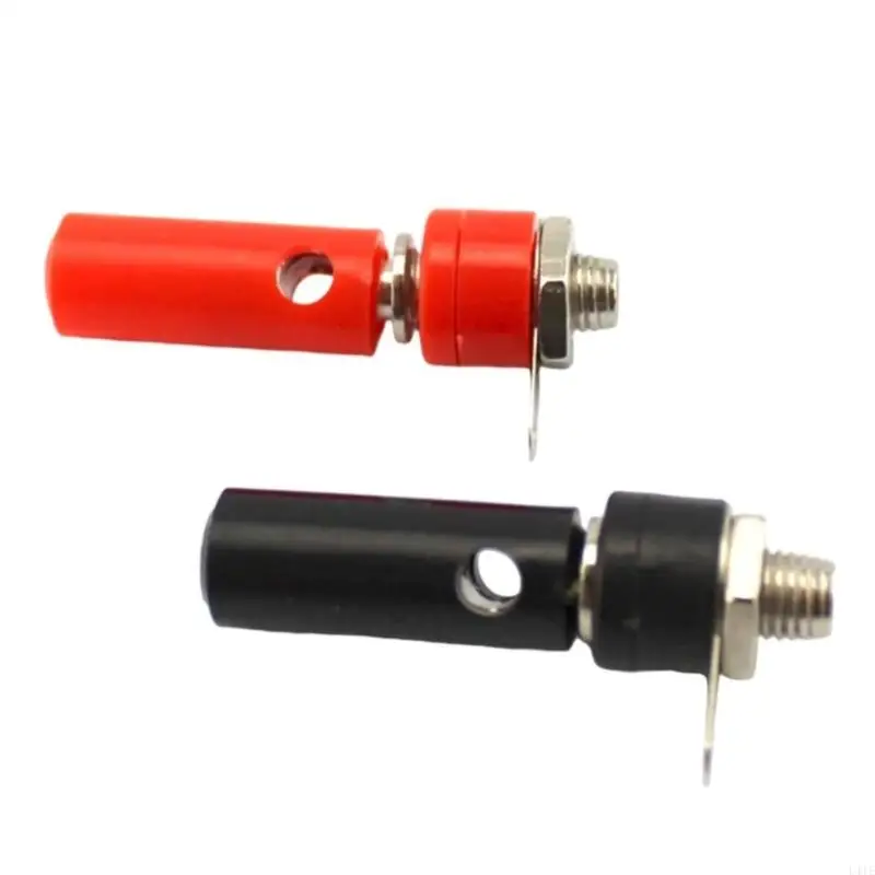 L41E 4mm 바나나 수컷 플러그 여성 소켓 커넥터 나사 터미널 바인딩 홈 전자 제품 실험실을위한 포스트 스피커