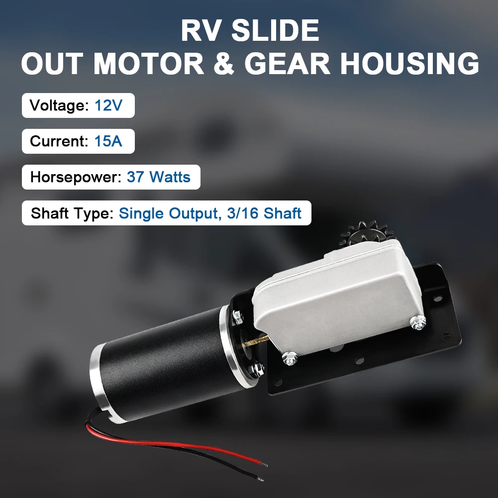 225008  Rv slides out  motor and gearbox for BAL Accu-Slide Cable Slide Out System  Gear Motor & Gear Housing, Gear