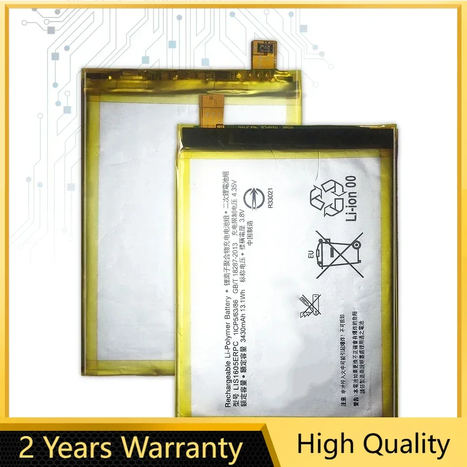 Replacement Battery For SONY Xperia Z5 Premium, Z5P Dual ,E6853 E6883 LIS1605ERPC 3430mAh