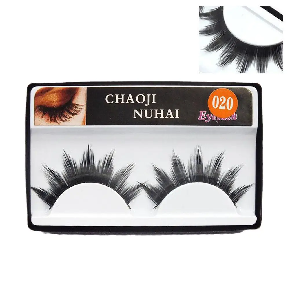 Faux-Cils 3D Naturels et Longs en Vison, Faux Outil Doux, Extension Faite à la Main, Maquillage Court pour Fille, Fa G2a2, 1 Paire