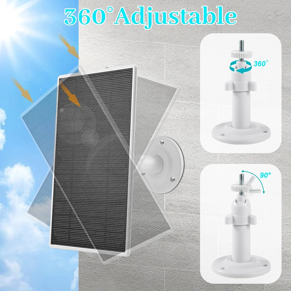 5W Solar Panel For Arlo Pro 5S 2K/3/4 For Ultra 2 IP66 With 4M Charging Cable 6V Solar Power Parts & Accessories