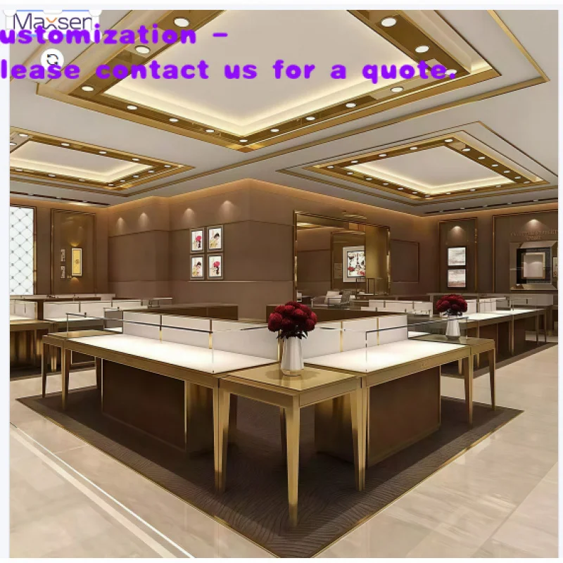 

Индивидуальная стеклянная витрина для ювелирного магазина с LED-подсветкой, круглая витрина для ожерелий, мебель для торгового центра