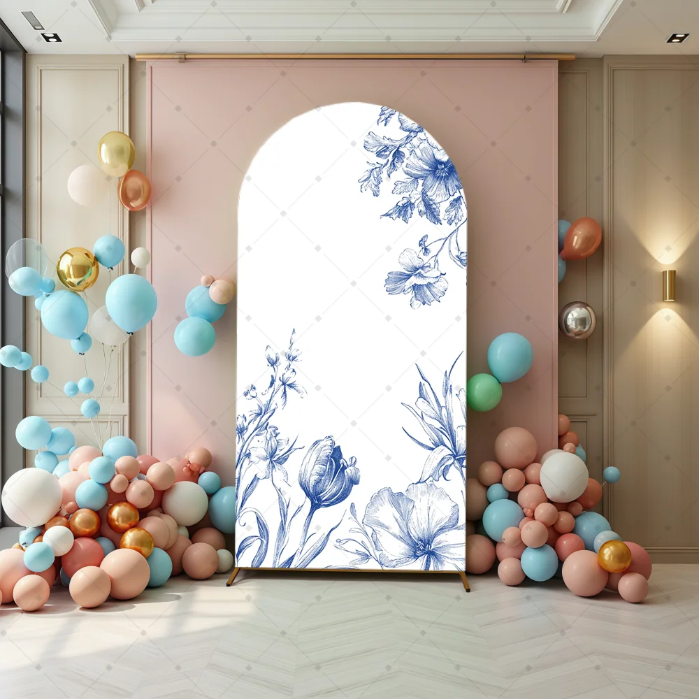 Wedding Arch Elastic Curtain Wedding Event Birthday Party Arch Background Decoration Wedding Photo Backgrounds