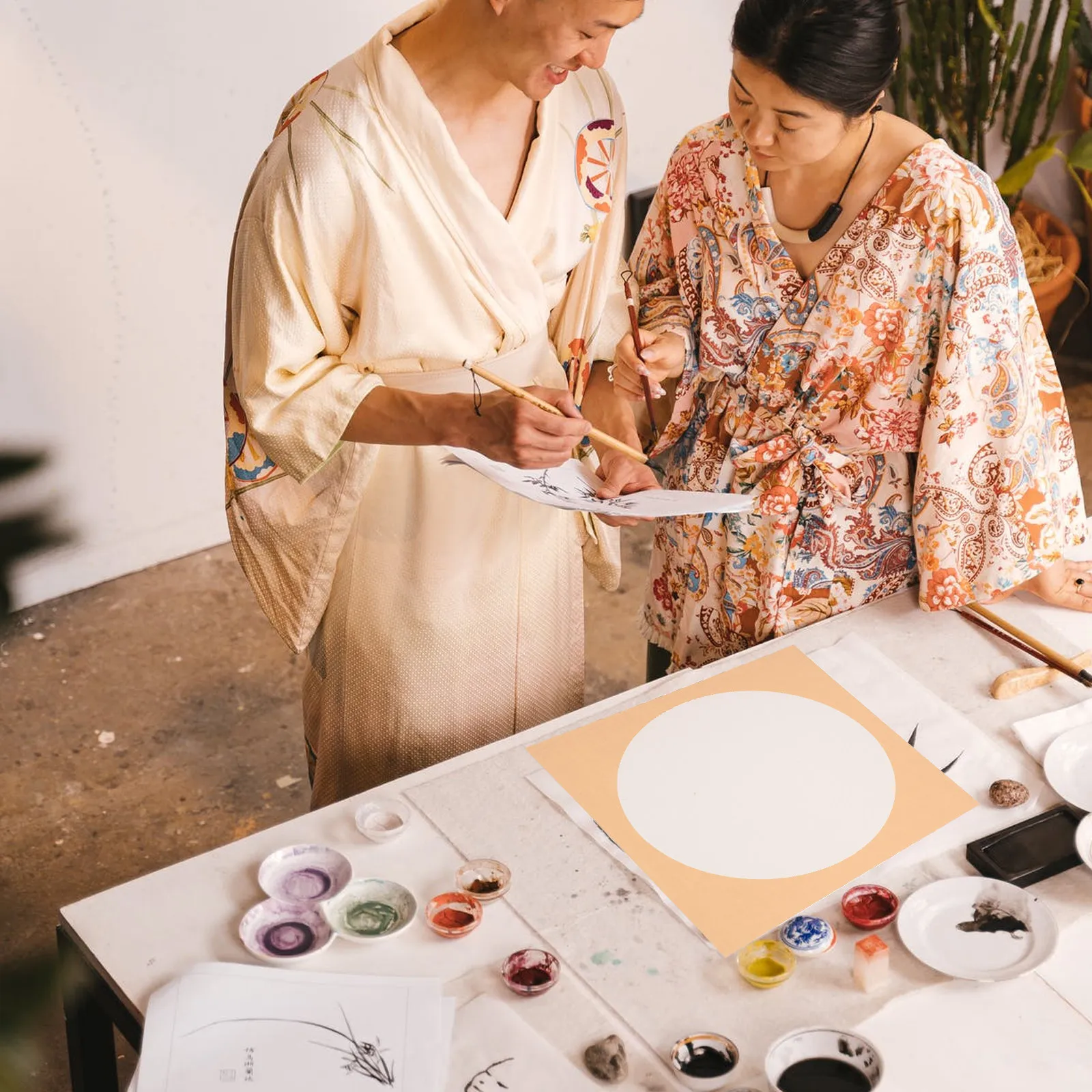 

10 Sheets Chinese Calligraphy Papers Xuan Art Paper for Drawing Painting Water Inhibition Ink Diffusion Painting Paper