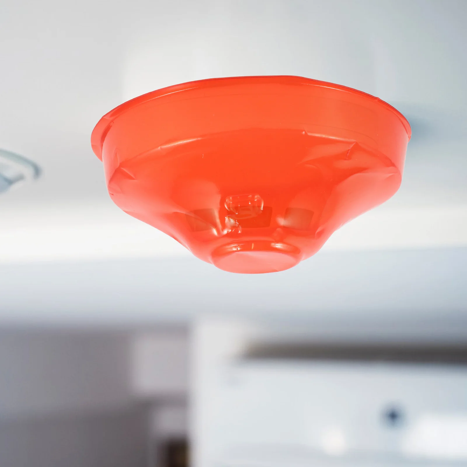 2Pcs Fire Alarm Smoke Protective Dust Cover Plate Easy Install Water Resistant for Cooking Construction