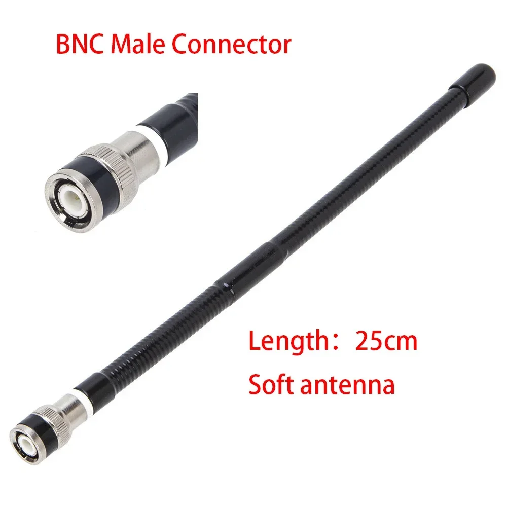 Interface macho bnc 27mhz antena macia rádio bidirecional para IC-V8 IC-V80 IC-V82 tk100 tk300 cp500 walkie talkie acessórios