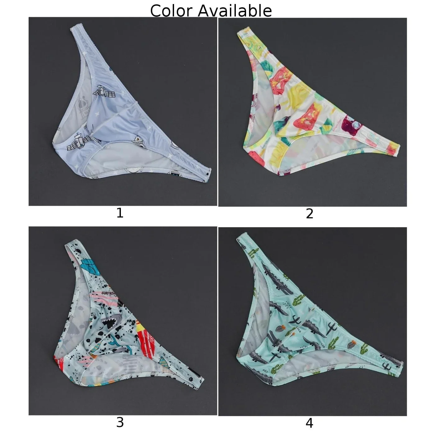 أزياء مطبوعة الرجال سراويل منخفضة الخصر الانتفاخ الحقيبة ملخصات السراويل مريحة الحرير الجليد السروال رجل تمتد الملابس الداخلية