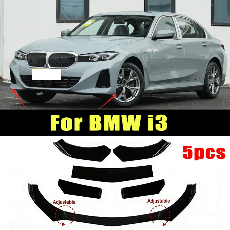 

5Pcs ABS Material Universal Car Front Bumper Separator Bumper Lip Body Kit Duck Lip Separator For BMW I3 Car Accessories