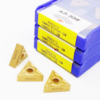 10pcs ZCCCT 100% Original TNMG160404-ZM TNMG160408-ZM TNMG160412-ZM YB6315 Cutting Tools CNC Lathe CVD Carbide Turning Inserts