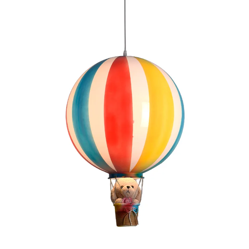 Nordic Hot Air Balloon Pendant Lamp Modern Restaurant Amusement Park Decoration Chandelier Color Children Kindergarten Luster