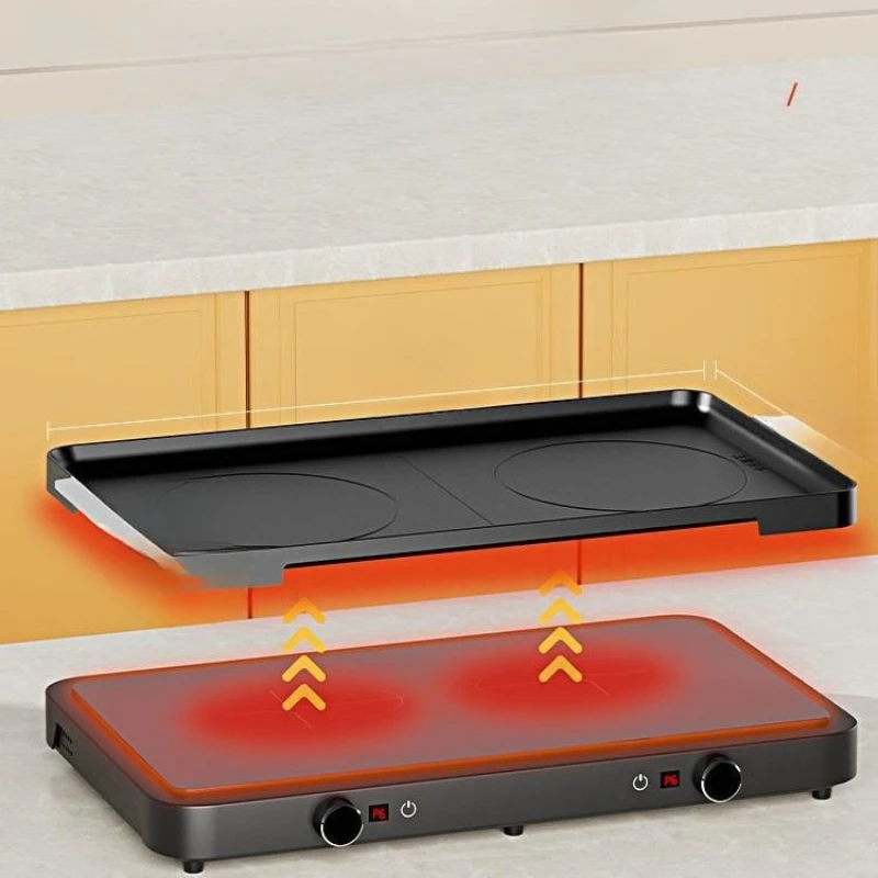 

Barbecue pan Smokeless electric Household Korean barbecue Poly hi pan Multifunctional commercial separation barbecue